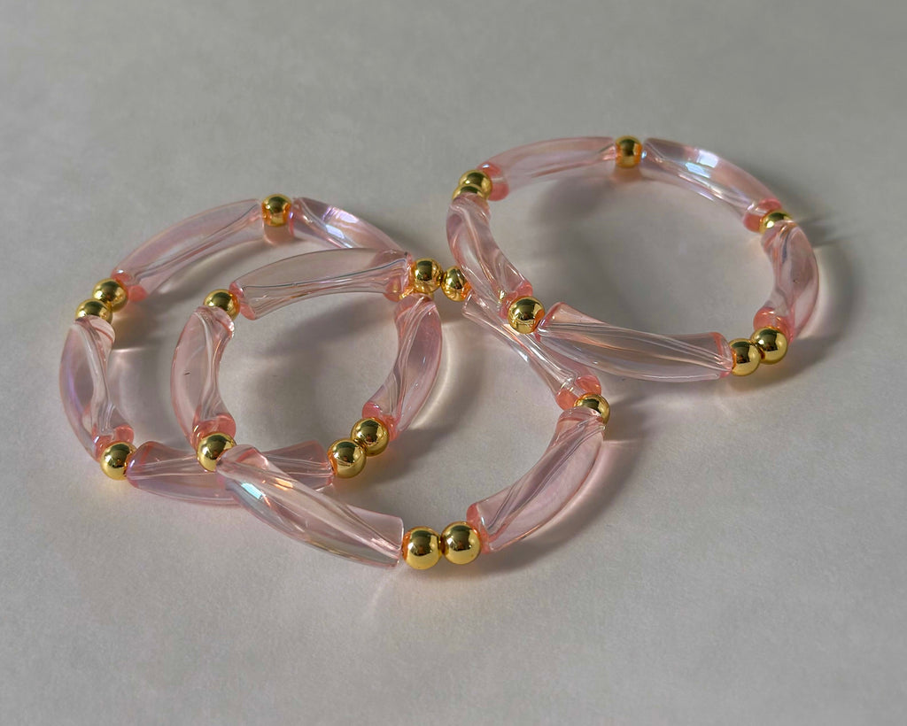 Pink Transparent [Tornasol] Bracelet